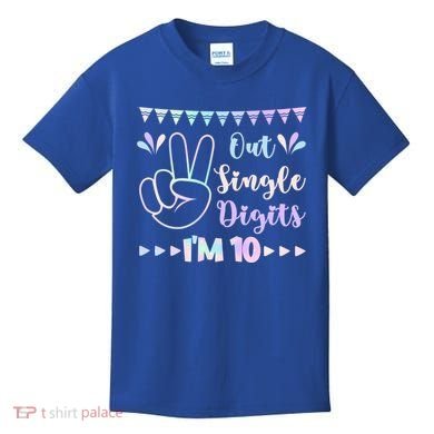 Peace Out Single Digits I'm 10 Gift Kids T-Shirt
