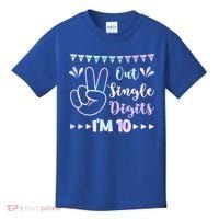 Peace Out Single Digits I'm 10 Gift Kids T-Shirt thumb 0