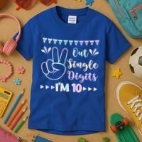 Peace Out Single Digits I'm 10 Gift Kids T-Shirt thumb 3