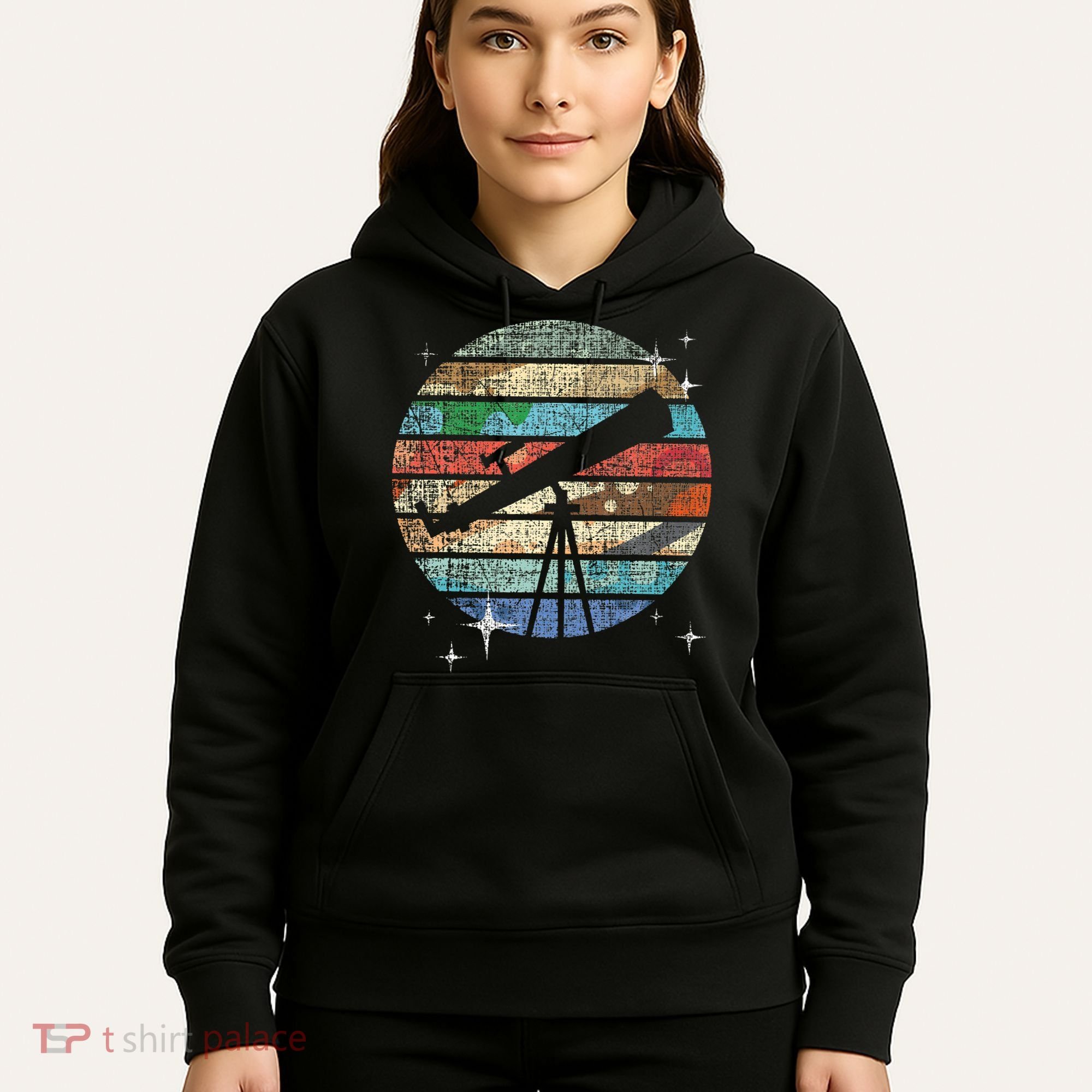 Planets Of Solar System Telescope Astronomy Science Fan Hoodie