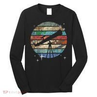 Planets Of Solar System Telescope Astronomy Science Fan Long Sleeve Shirt thumb 0