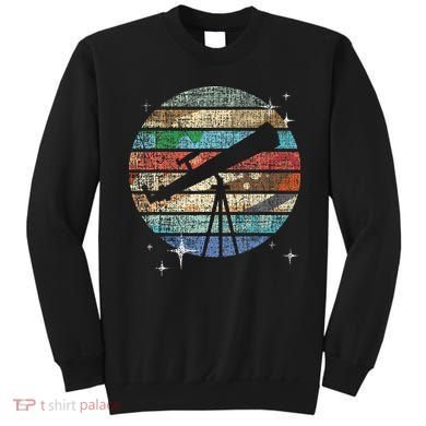 Planets Of Solar System Telescope Astronomy Science Fan Sweatshirt