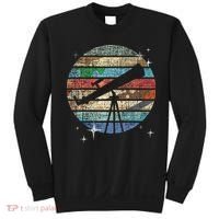 Planets Of Solar System Telescope Astronomy Science Fan Sweatshirt thumb 0