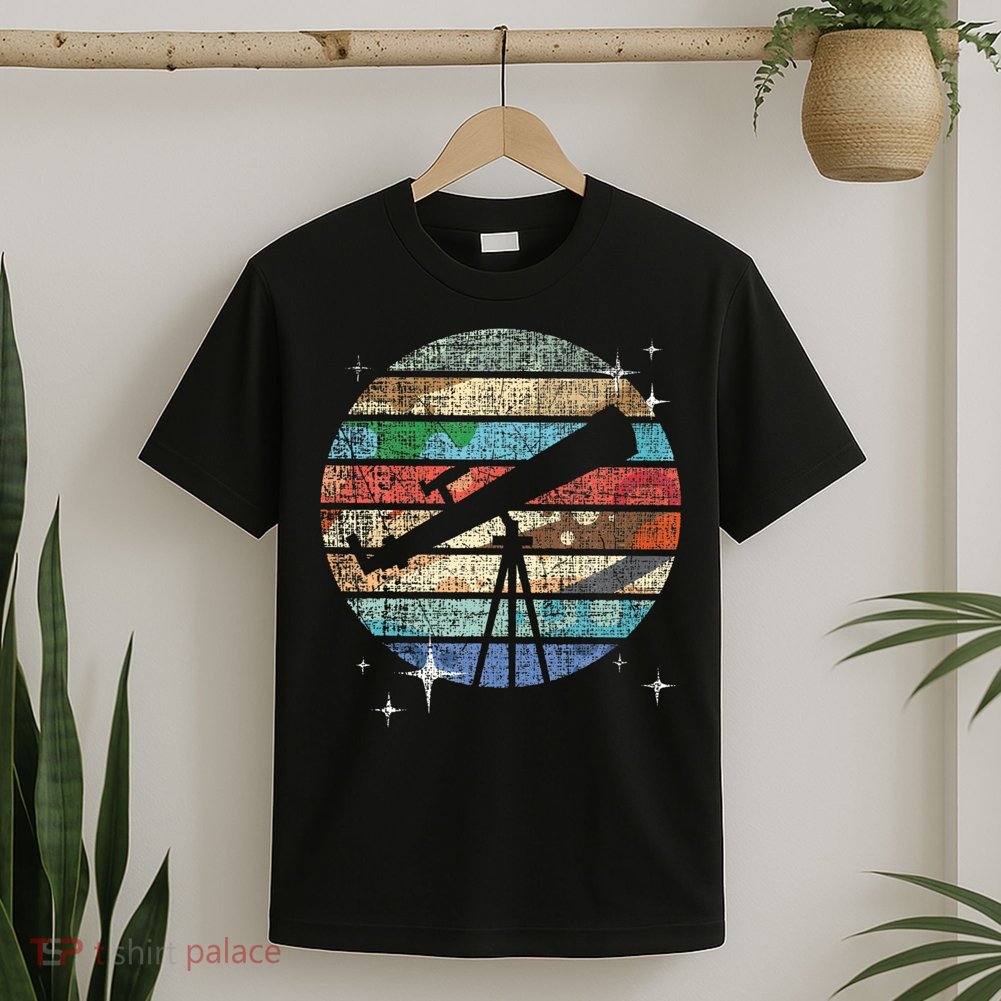 Planets Of Solar System Telescope Astronomy Science Fan T-Shirt