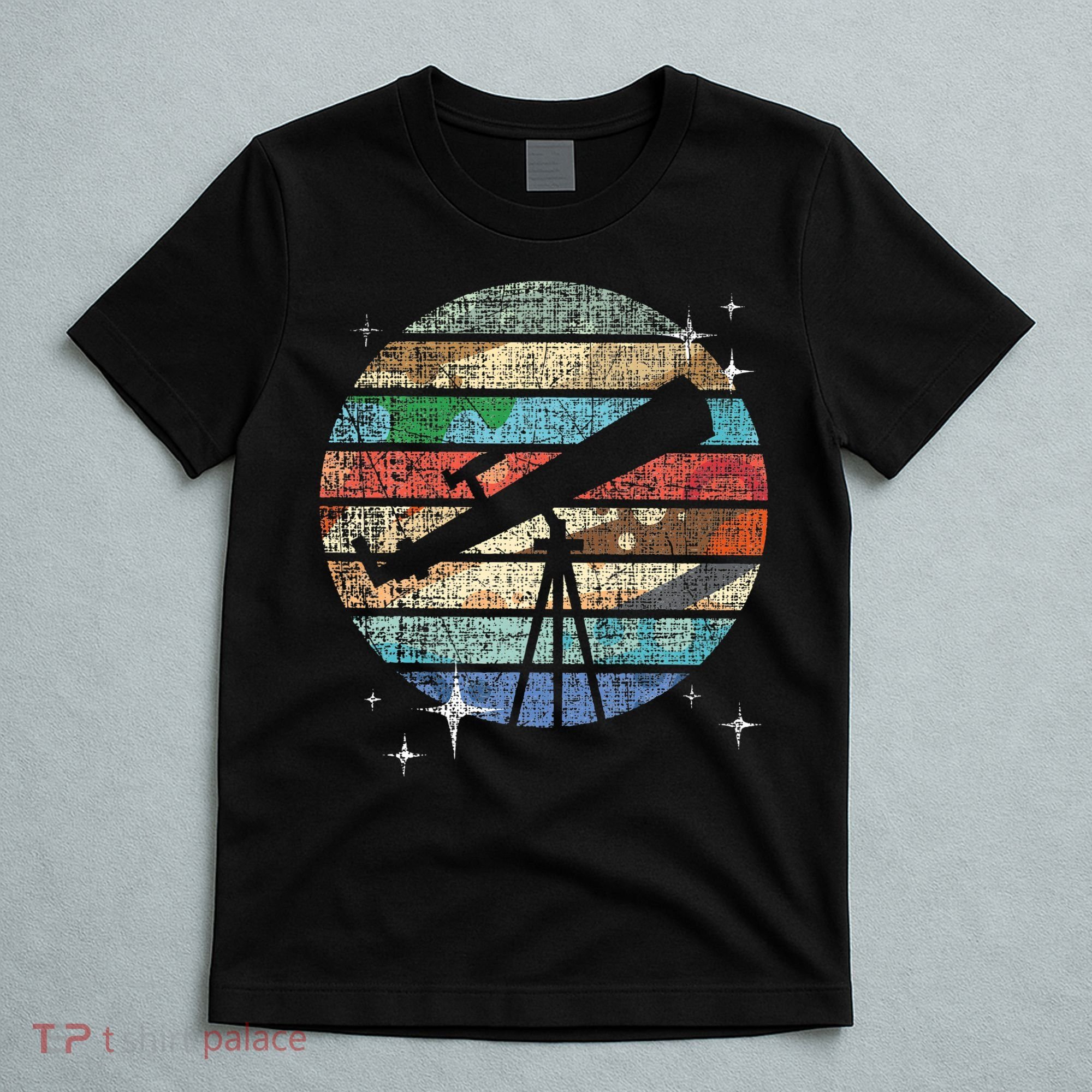 Planets Of Solar System Telescope Astronomy Science Fan T-Shirt