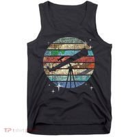 Planets Of Solar System Telescope Astronomy Science Fan Tank Top thumb 0