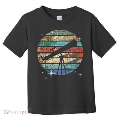 Planets Of Solar System Telescope Astronomy Science Fan Toddler T-Shirt