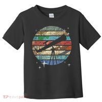 Planets Of Solar System Telescope Astronomy Science Fan Toddler T-Shirt thumb 0