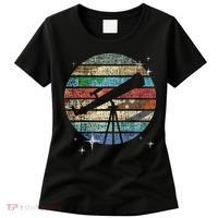 Planets Of Solar System Telescope Astronomy Science Fan Women's T-Shirt thumb 0
