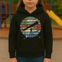 Planets Of Solar System Telescope Astronomy Science Fan Kids Hoodie thumb 3