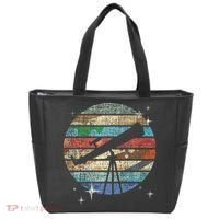 Planets Of Solar System Telescope Astronomy Science Fan Tote Bag thumb 0
