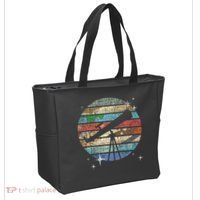 Planets Of Solar System Telescope Astronomy Science Fan Tote Bag thumb 2