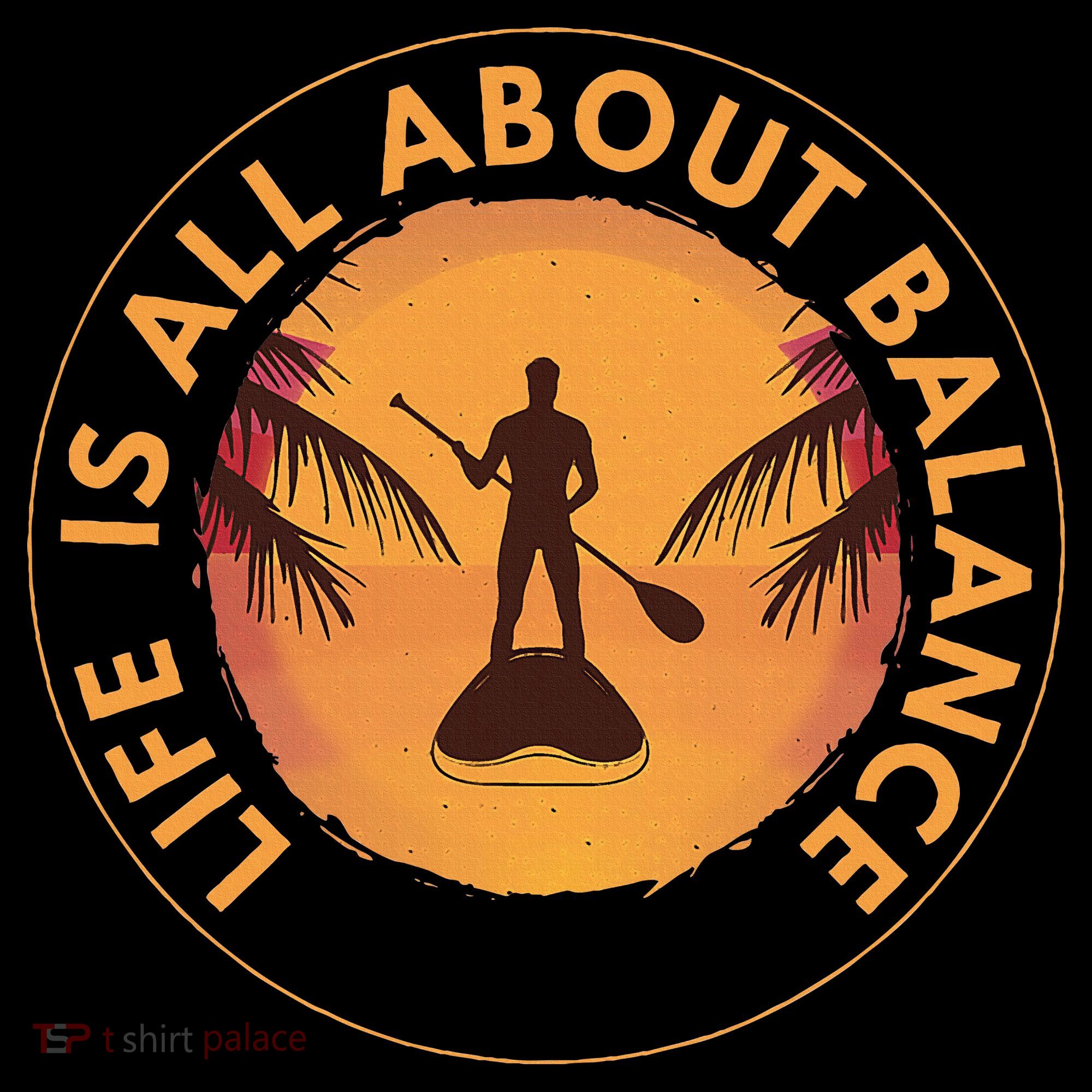 Paddleboarder On Sup Paddle Board For Standup Paddling Backpack