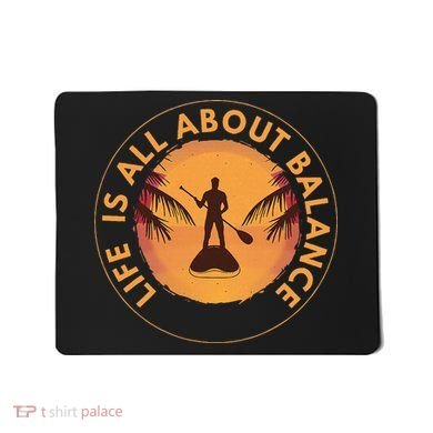 Paddleboarder On Sup Paddle Board For Standup Paddling Mousepad