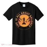 Paddleboarder On Sup Paddle Board For Standup Paddling Kids T-Shirt thumb 0