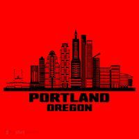 Portland Oregon State Skyline Santa Hat thumb 1
