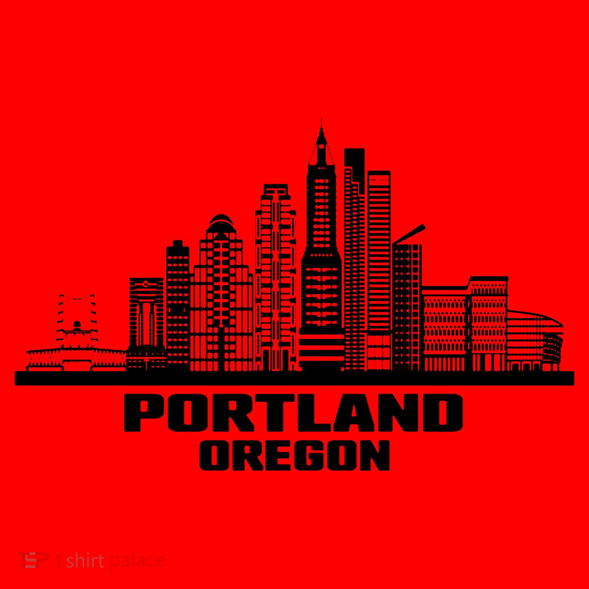 Portland Oregon State Skyline Santa Hat