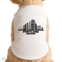 Portland Oregon State Skyline Doggie Tank thumb 0