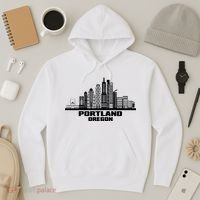 Portland Oregon State Skyline Hoodie thumb 3