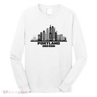 Portland Oregon State Skyline Long Sleeve Shirt thumb 0