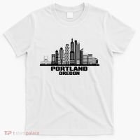 Portland Oregon State Skyline T-Shirt thumb 0