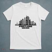 Portland Oregon State Skyline T-Shirt thumb 5