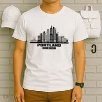 Portland Oregon State Skyline T-Shirt thumb 6