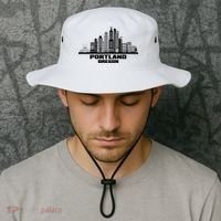 Portland Oregon State Skyline Bucket Hat thumb 2
