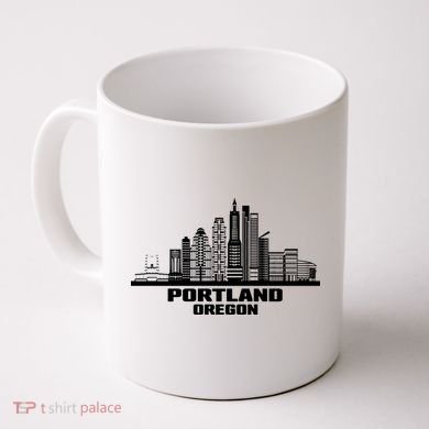 Portland Oregon State Skyline Coffee Mug