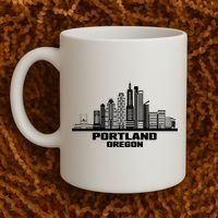 Portland Oregon State Skyline Coffee Mug thumb 2