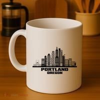 Portland Oregon State Skyline Coffee Mug thumb 4