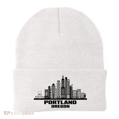 Portland Oregon State Skyline Beanie