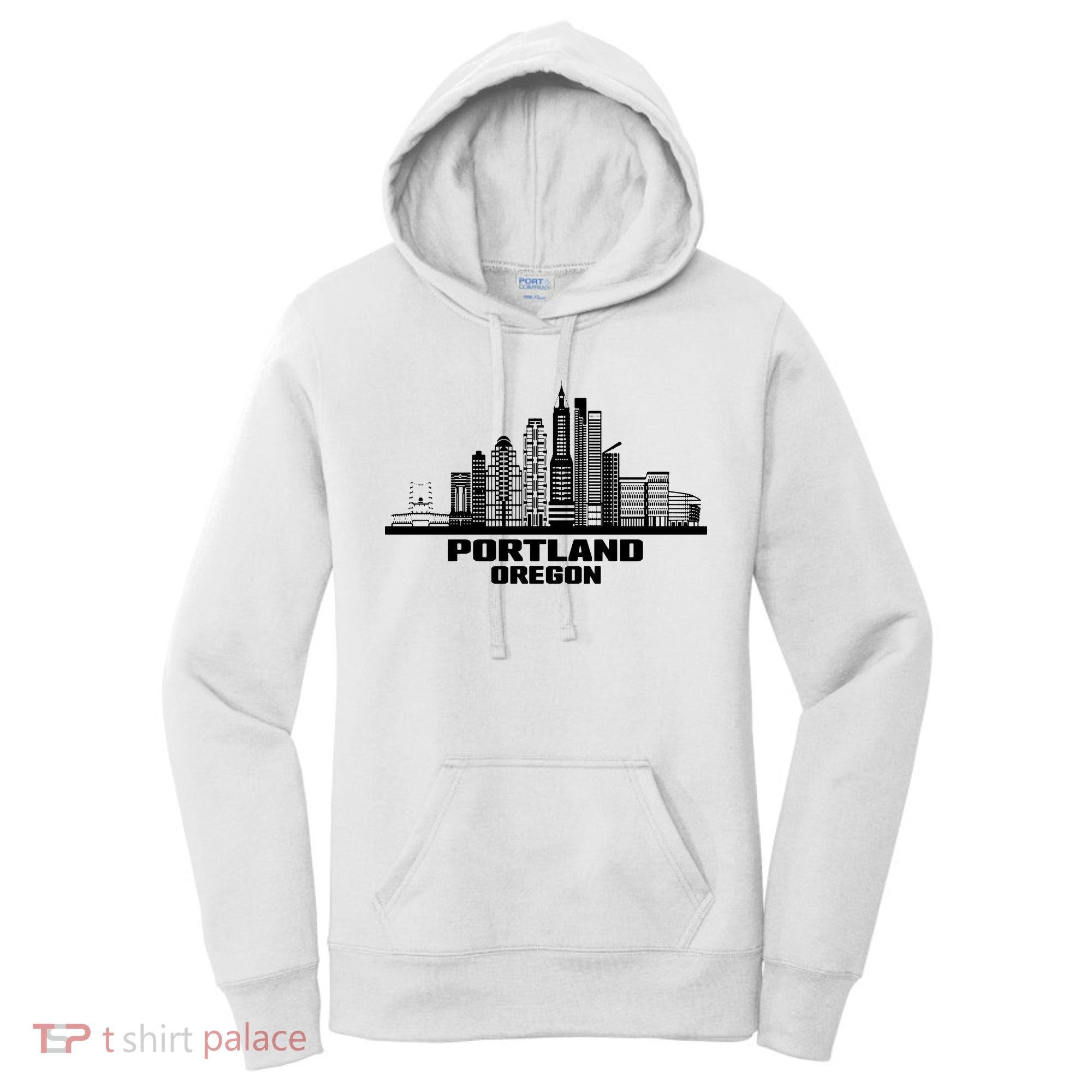 Portland Oregon State Skyline Women's Hoodie