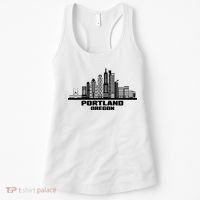 Portland Oregon State Skyline Women's Tank Top thumb 0