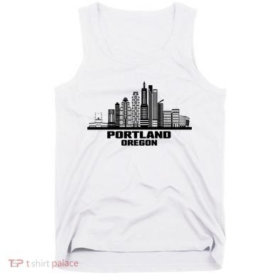 Portland Oregon State Skyline Tank Top