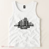 Portland Oregon State Skyline Tank Top thumb 2