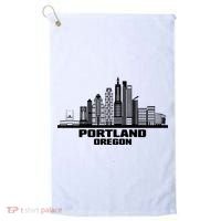 Portland Oregon State Skyline Golf Towel thumb 0