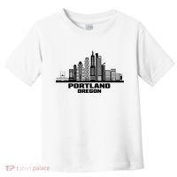Portland Oregon State Skyline Toddler T-Shirt thumb 0
