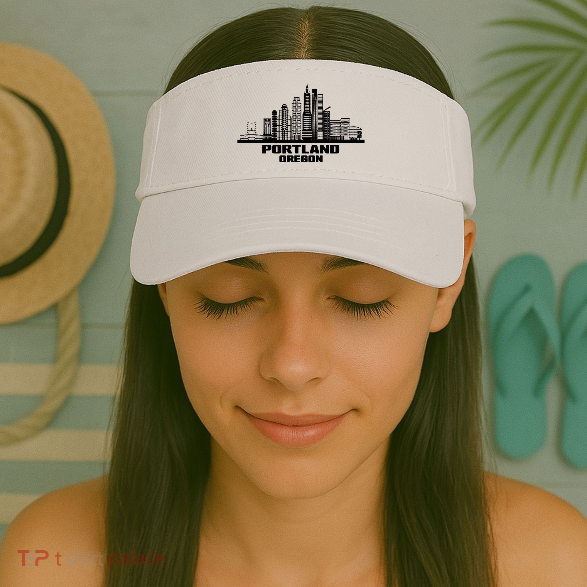 Portland Oregon State Skyline Visor