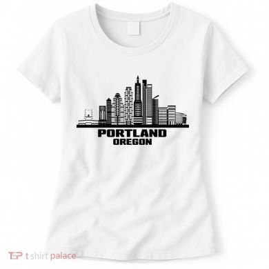 Portland Oregon State Skyline Women's T-Shirt