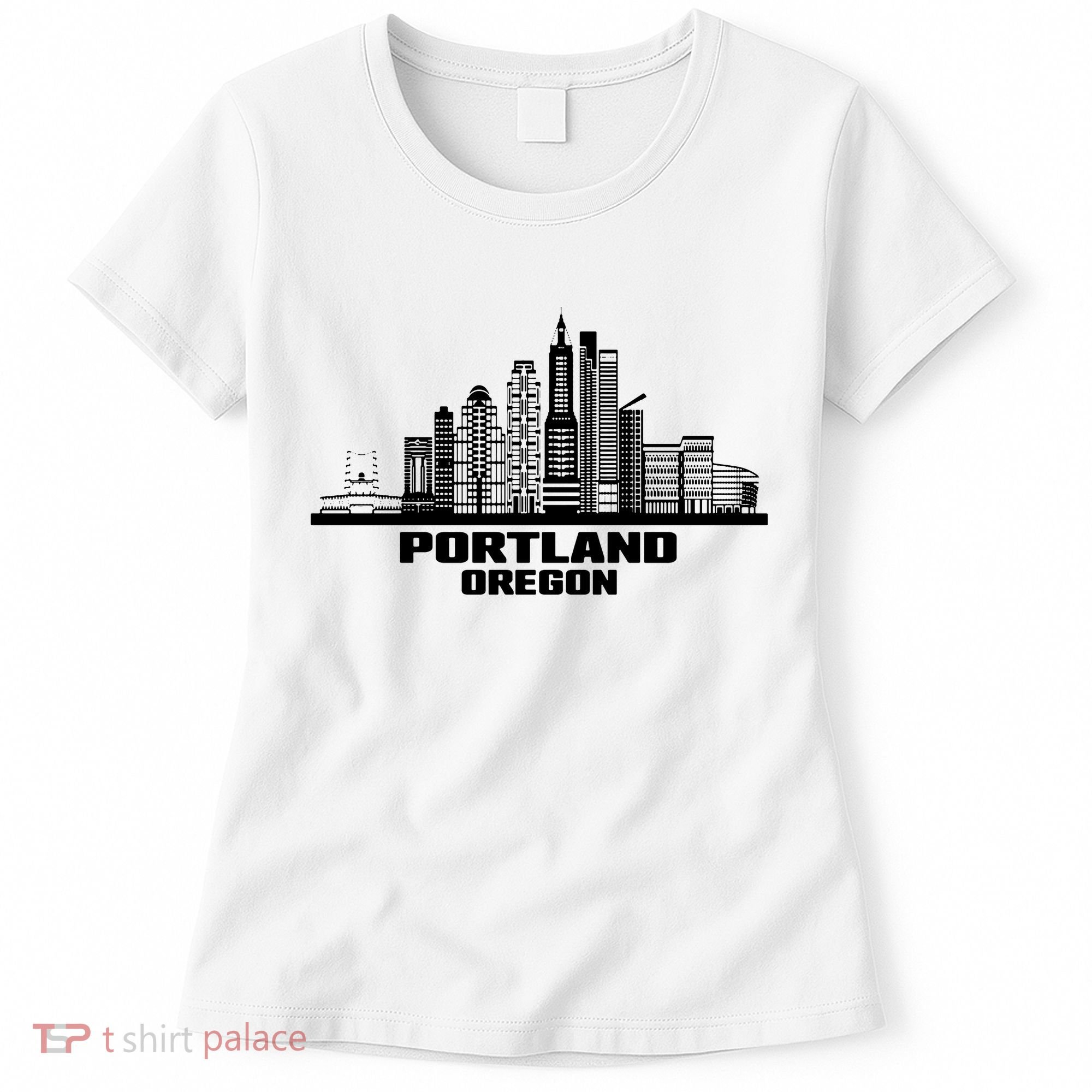 Portland Oregon State Skyline Women's T-Shirt