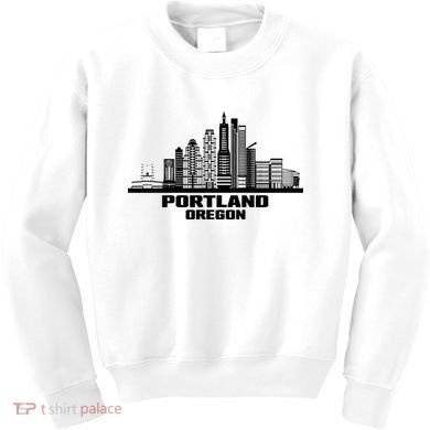 Portland Oregon State Skyline Kids Sweatshirt