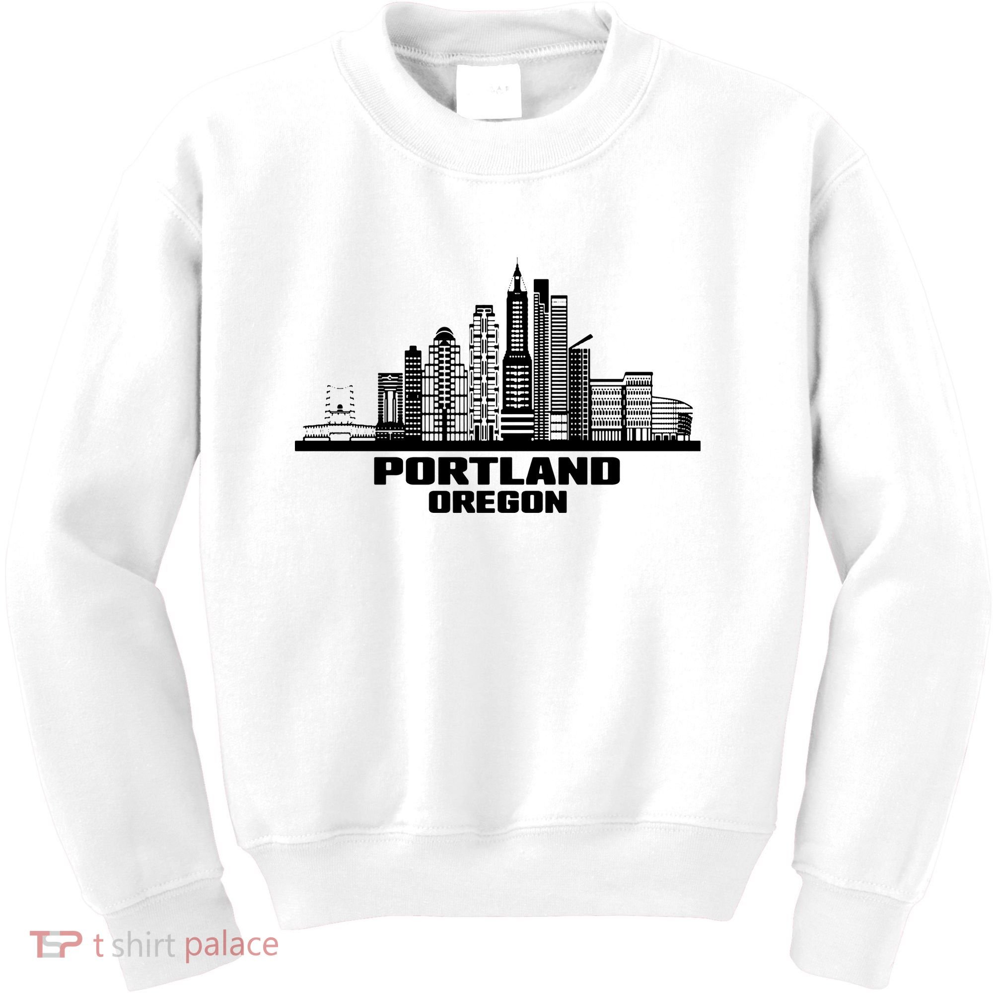 Portland Oregon State Skyline Kids Sweatshirt