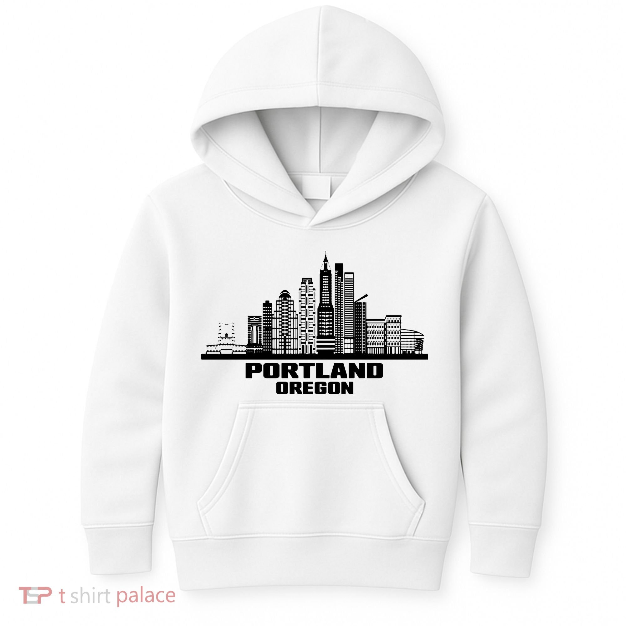 Portland Oregon State Skyline Kids Hoodie