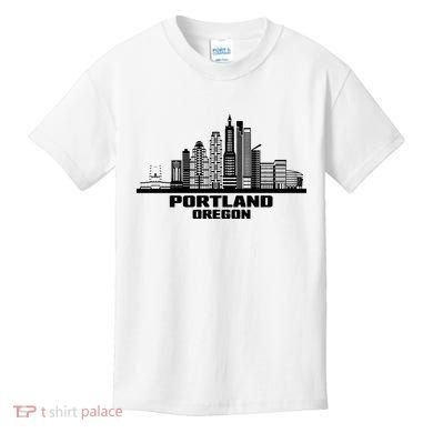 Portland Oregon State Skyline Kids T-Shirt