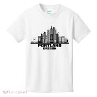 Portland Oregon State Skyline Kids T-Shirt thumb 0