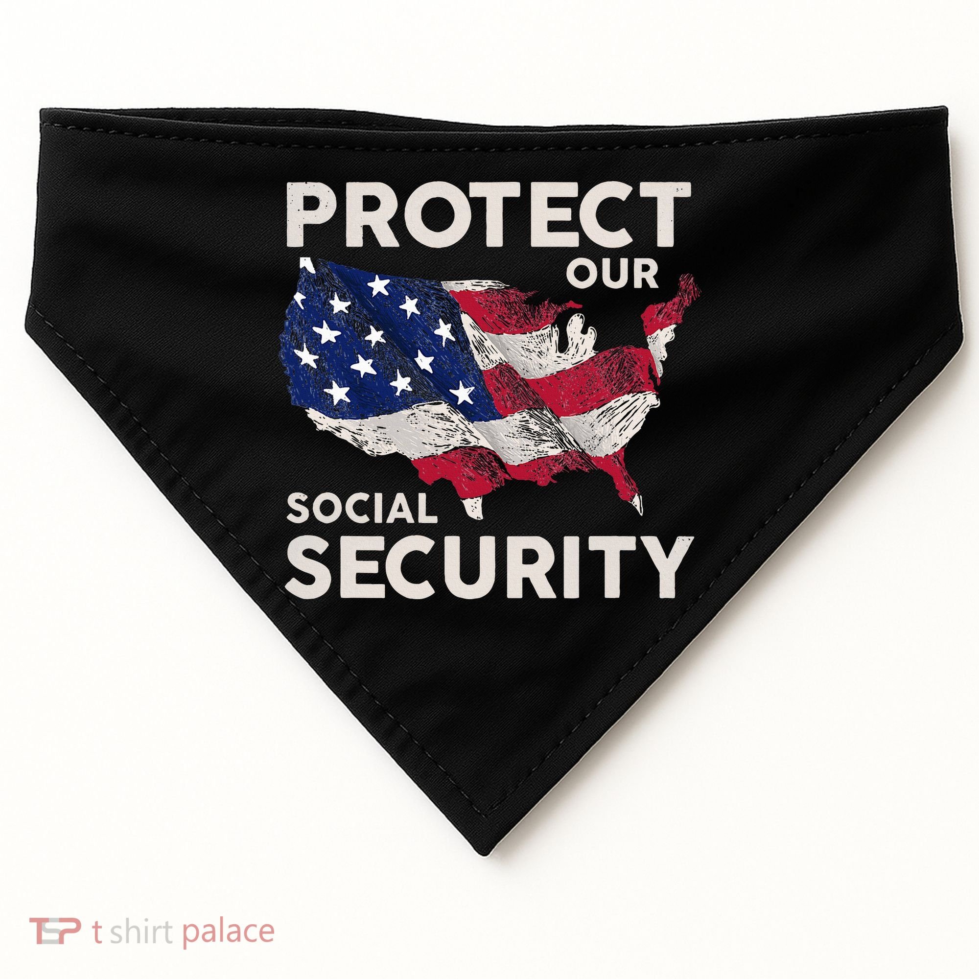 Protect Our Social Security USA-Made Doggie Bandana