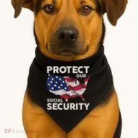 Protect Our Social Security USA-Made Doggie Bandana thumb 1