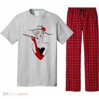 Posh Lady Smoking Cigarette Holder Pajama Set thumb 0
