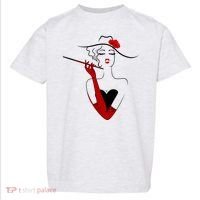 Posh Lady Smoking Cigarette Holder Toddler T-Shirt thumb 0